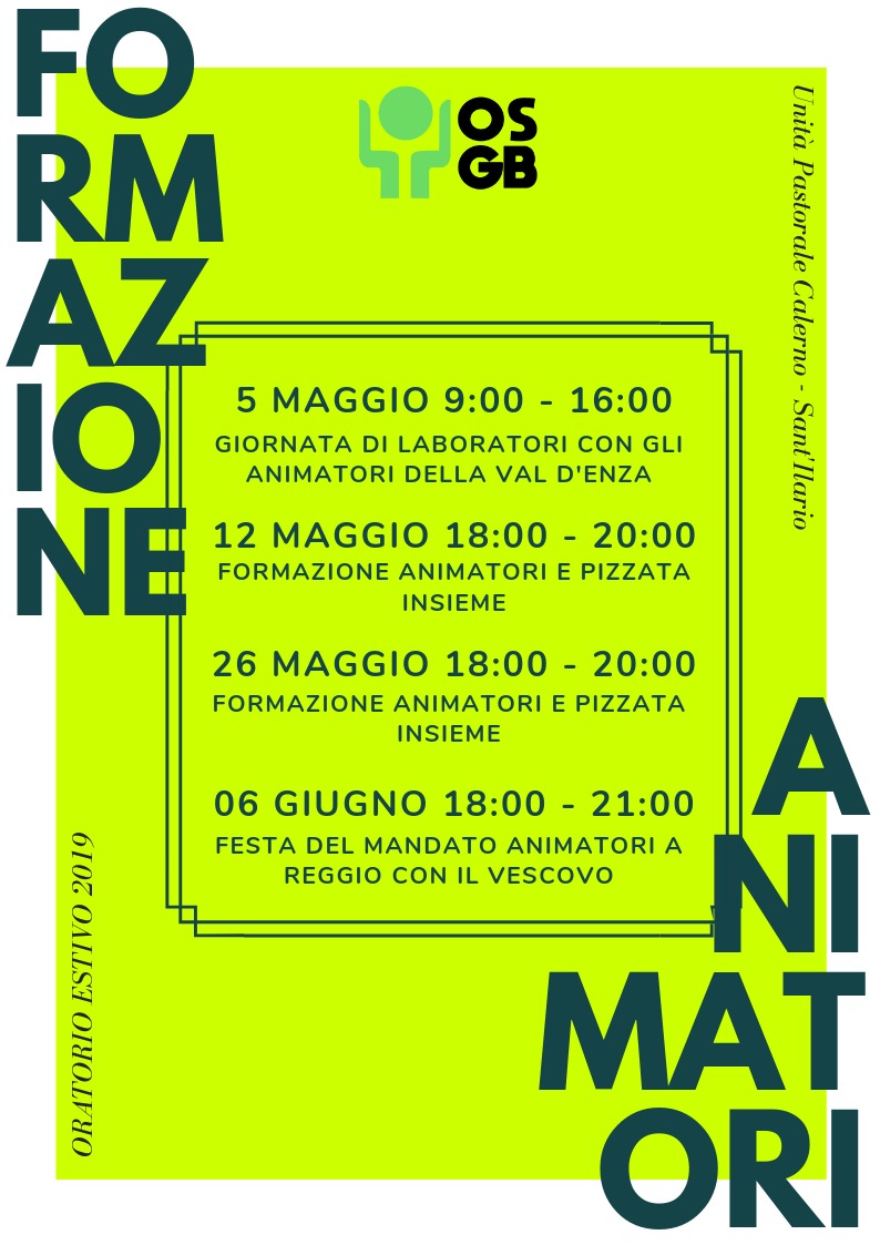 Formazione animatori 2019